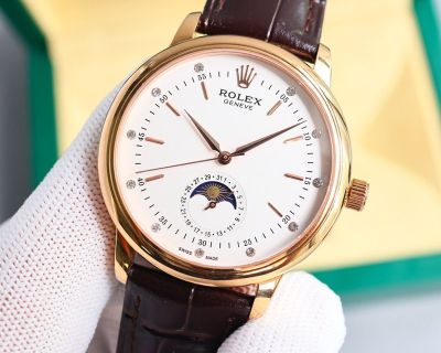 TW Factory Rolex Geneve Cellini ETA2824-2 Movement 40mm Sticks Markers YG/RG Case Business Watch